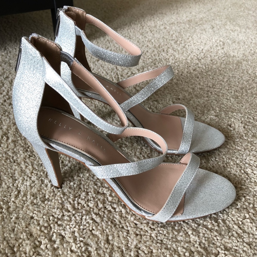 Brand New Silver Glitter High Heels!